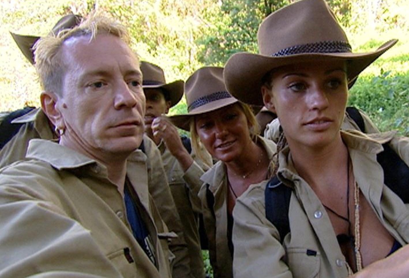 John Lydon on set for 'I'm a Celebrity... Get Me Out of Here!'.